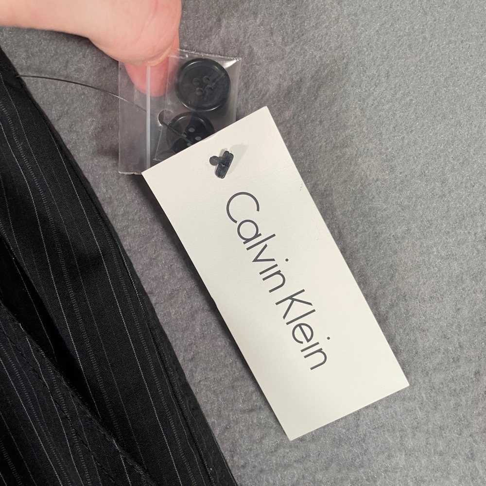 Calvin Klein The Essex Low‎ Rise Straight Leg Pinstripe Dress Pants Mens W36 L30 - Picture 5 of 6
